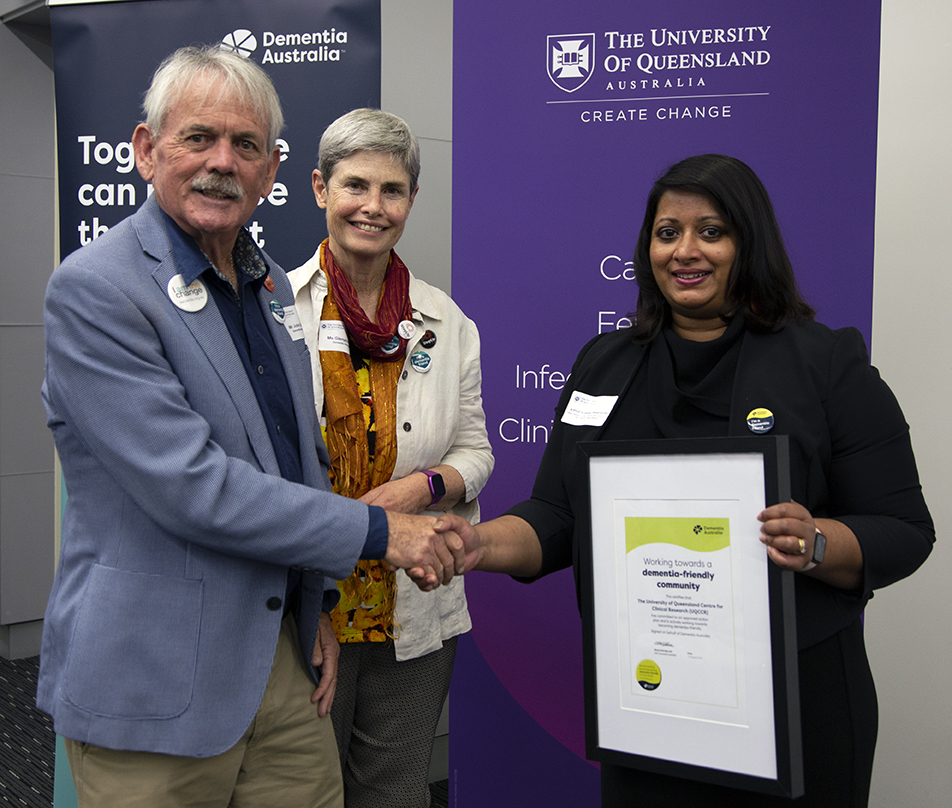 UQ first to become dementia friendly
