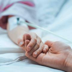 Hand with IV